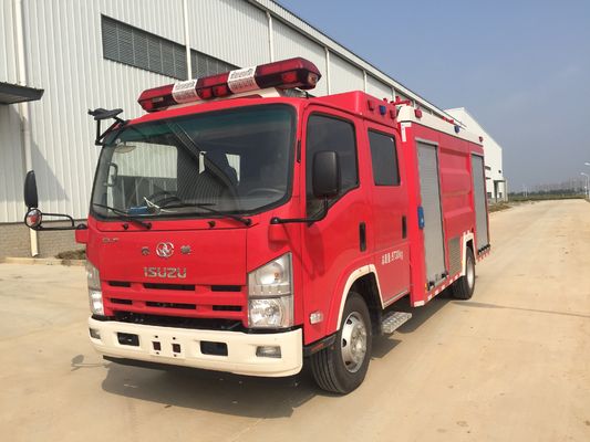 Mini 190 HP ISUZU 4X2  4000L Fire Fighting Truck With Foam