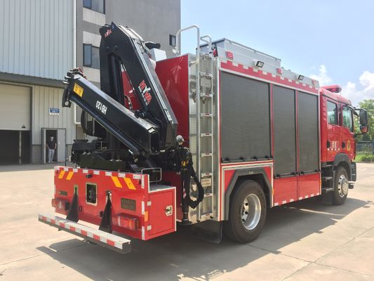 Red Color Emergency Rescue Vehicle 310HP 4X2 For Fire Fighting