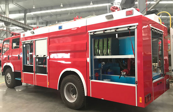 160HP 118kw Water Tanker Fire Truck 4 Ton For Emergency Rescue