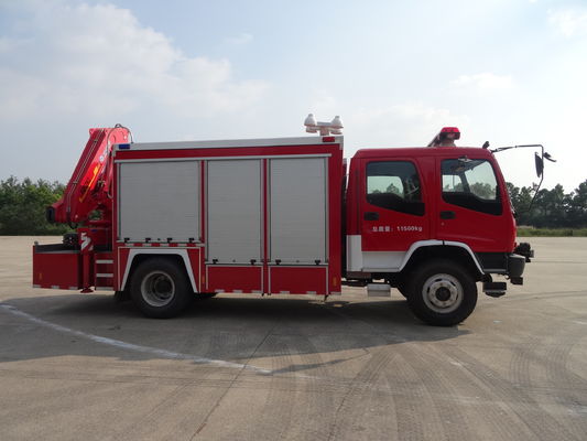 ISUZU Diesel Fire Department Engine , 177KW 4x2 Mini Tanker Fire Truck