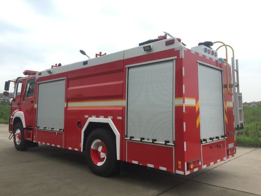 HOWO 196kw 4x2 Foam Fire Truck 6 Ton With 1000L Capacity Multifunctional