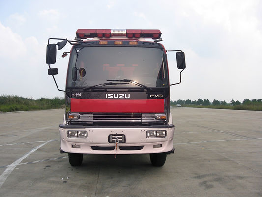 ISUZU 240HP Emergency Rescue Fire Truck 6 Wheeled Large Capacity