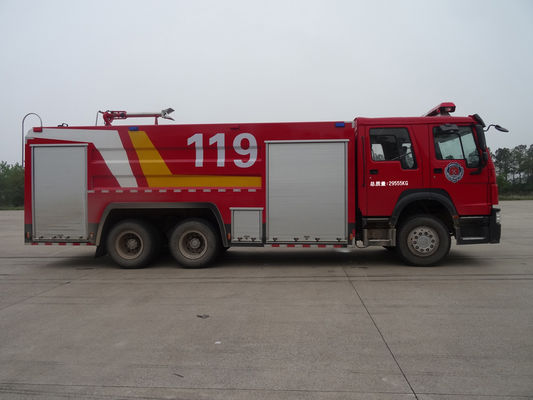HOWO 375KW Heavy Duty Fire Truck 10 Wheeled 15000L Capacity